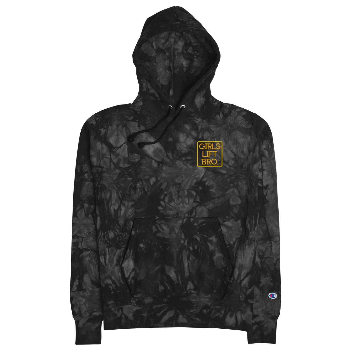 Girls Lift Bro. Embroidered Tie-dye hoodie