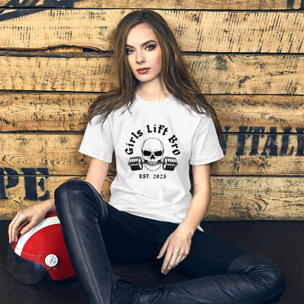 Girls Lift Bro. Skull Tee