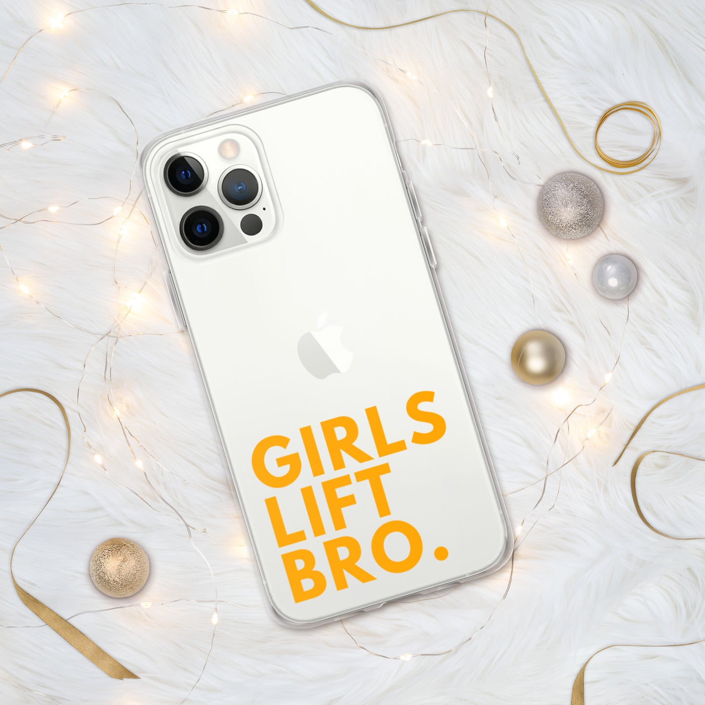 Girls Lift Bro. Clear iPhone Case