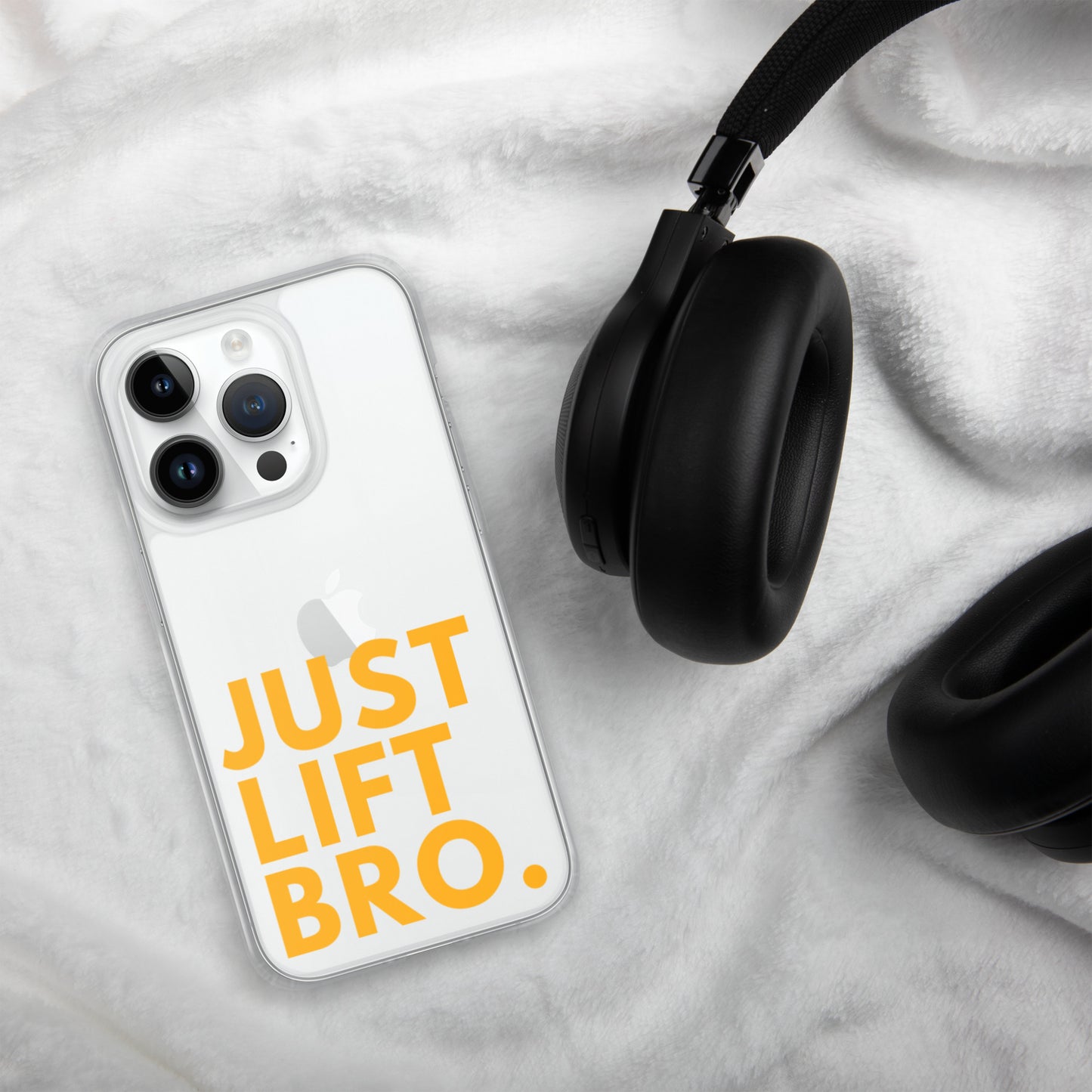 Just Lift Bro. Clear iPhone Case