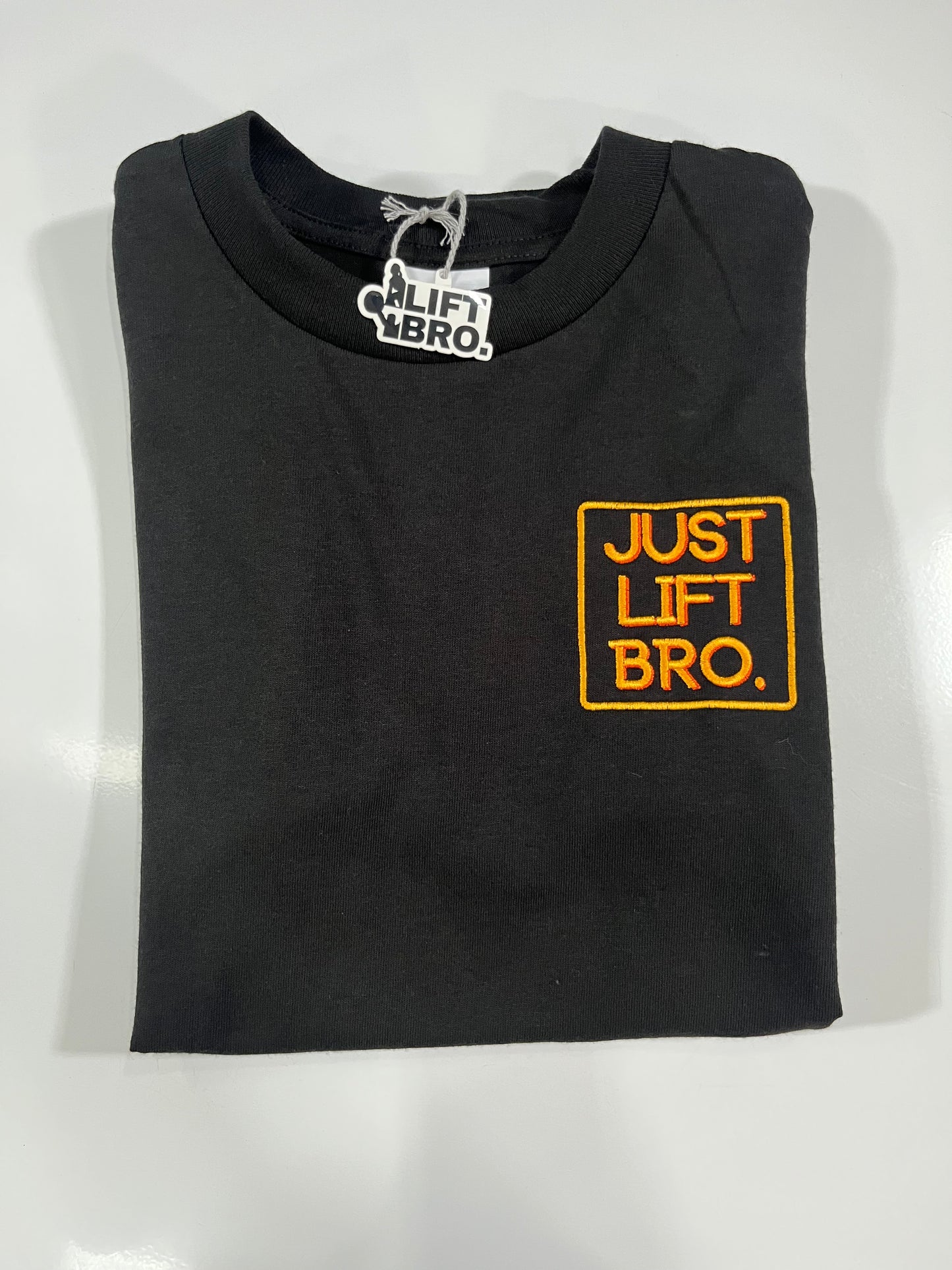 Just Lift Bro. Embroidery Basic Tee