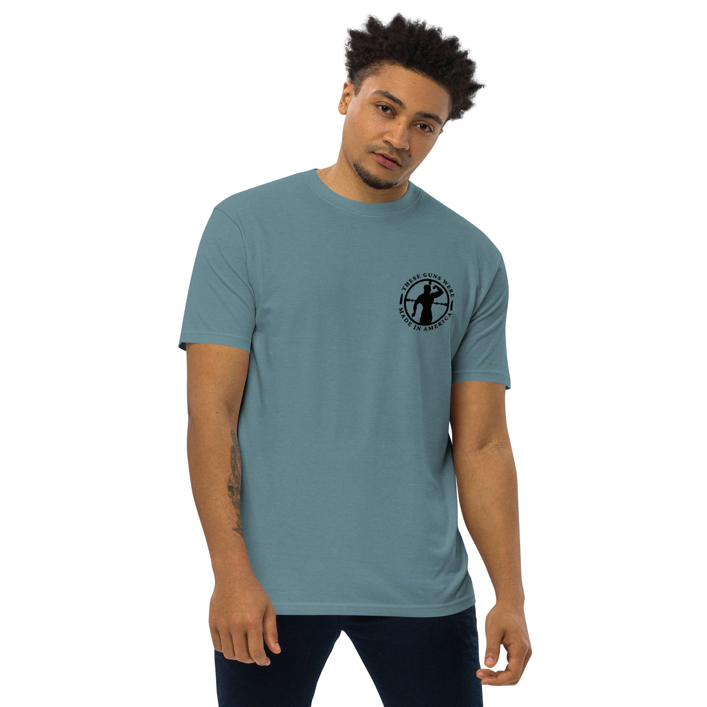 These Guns Men's Pocket Heavyweight Tee