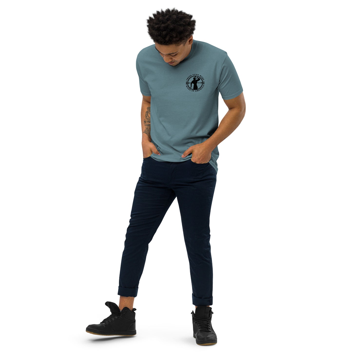 These Guns Men's Pocket Heavyweight Tee