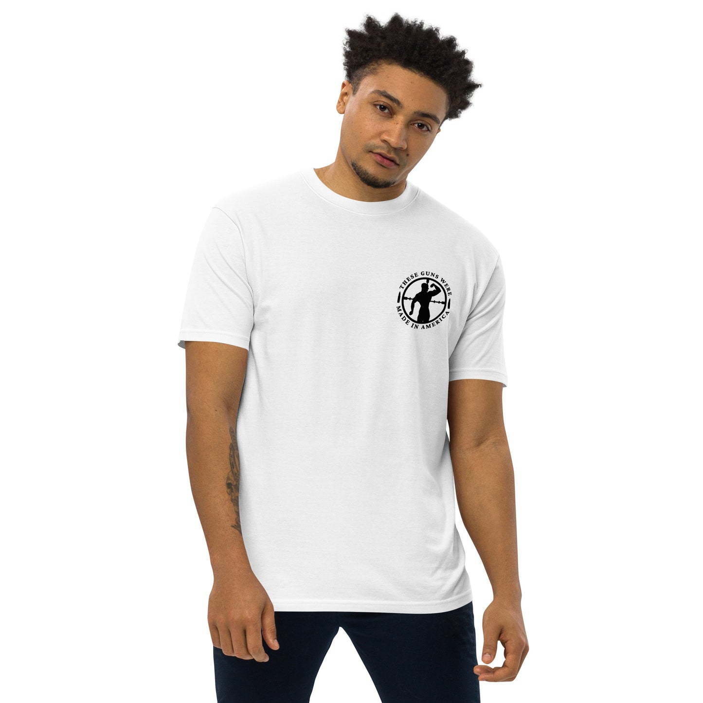 These Guns Men's Pocket Heavyweight Tee